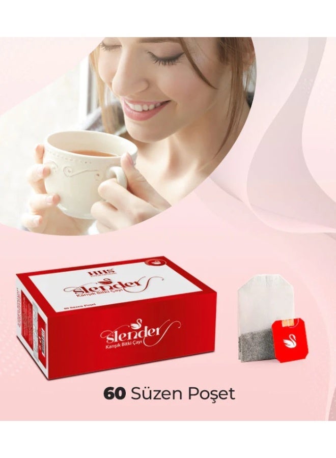 أتش أتش أس شاي أعشاب مختلط خفيف، 60 كيسًا: مزيج طبيعي لدعم الصحة والهضم - Image 2